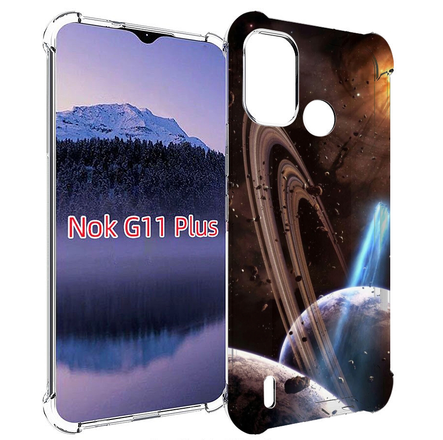 

Чехол MyPads сатурн в космосе для Nokia G11 Plus, Прозрачный, Tocco