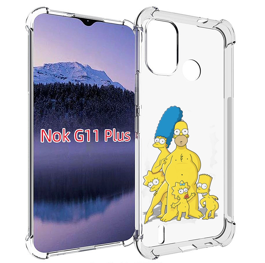 

Чехол MyPads семья-симпсонов для Nokia G11 Plus, Прозрачный, Tocco