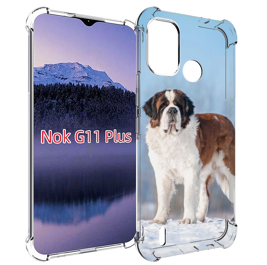 

Чехол MyPads сенбернар для Nokia G11 Plus, Прозрачный, Tocco