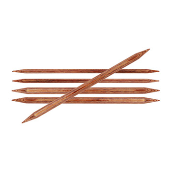 Спицы для вязания Knit Pro чулочные, деревянные Ginger 5,5мм, 20см, арт.31030