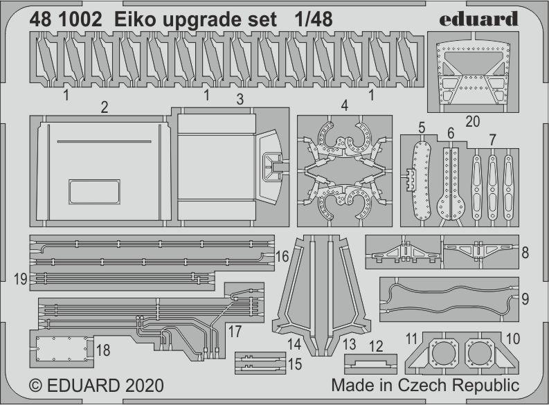 фото Фототравление eduard 1/48 eiko апгрейд набор