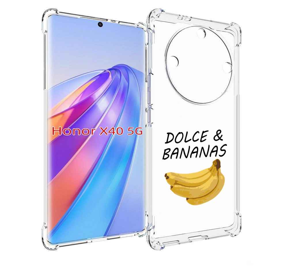 

Чехол MyPads Dolce банан для Honor X40, Прозрачный, Tocco