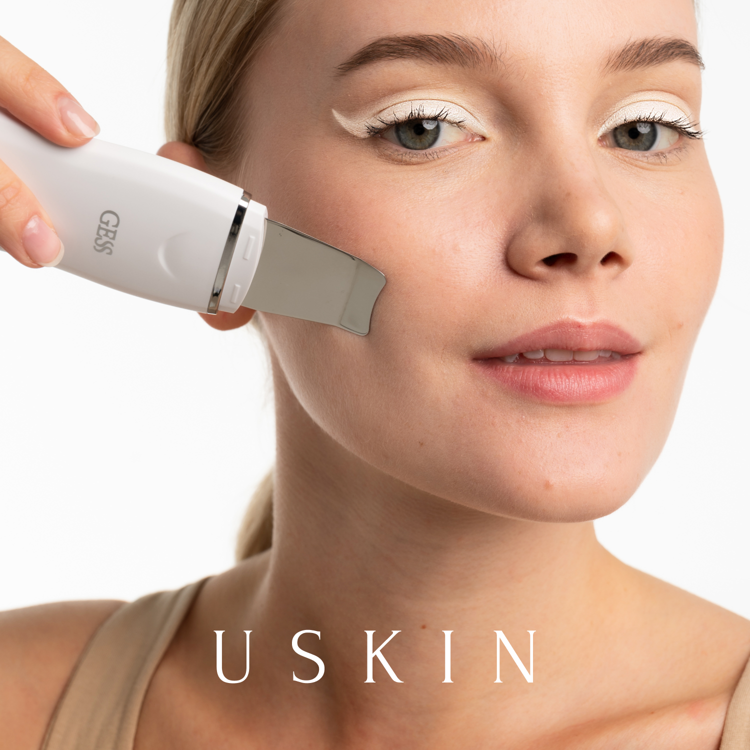 Аппарат для ультразвуковой чистки лица GESS uSkin аппарат дарсонваль urm для лица и волос портативный 4 насадки