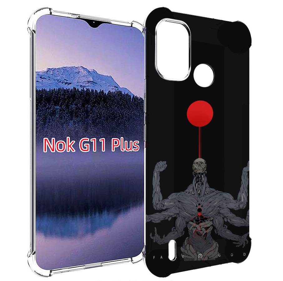 

Чехол MyPads скелет-с-6-руками для Nokia G11 Plus, Прозрачный, Tocco