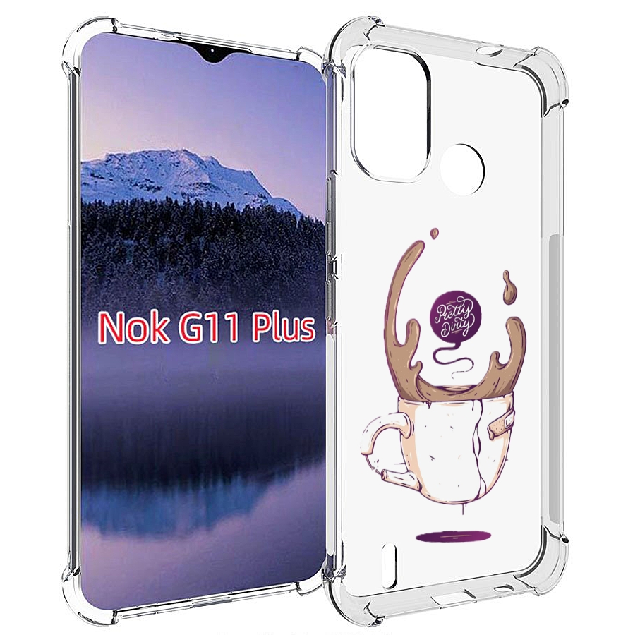 

Чехол MyPads сломанный стаканчик для Nokia G11 Plus, Прозрачный, Tocco