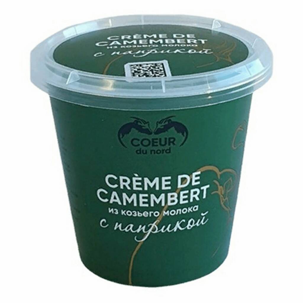 

Крем-сыр Coeur du nord Камамбер из козьего молока с паприкой 45% 110 г