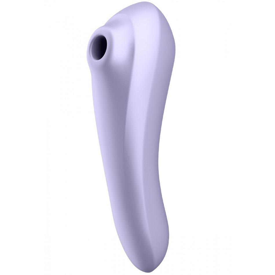 фото Клиторальный стимулятор вибратор 2 в 1 satisfyer dual pleasure фиолетовый