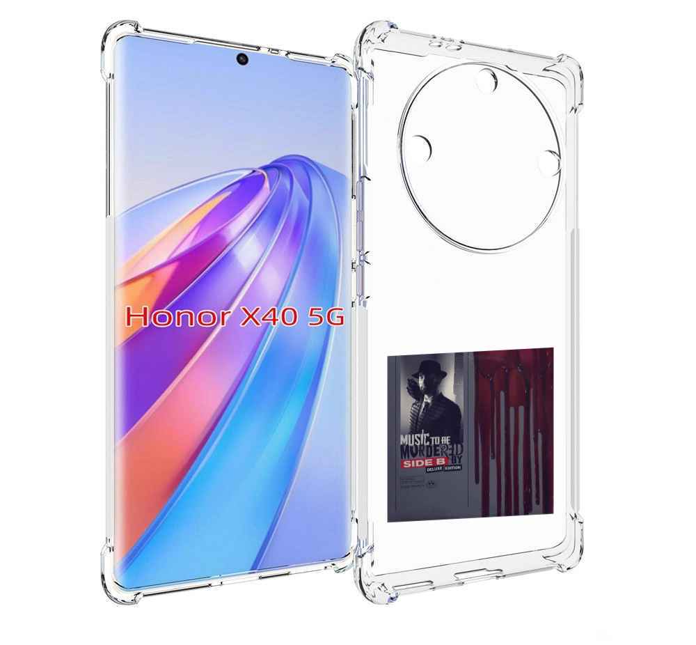 

Чехол MyPads Eminem MUSIC TO BE MURDERED BY для Honor X40, Прозрачный, Tocco