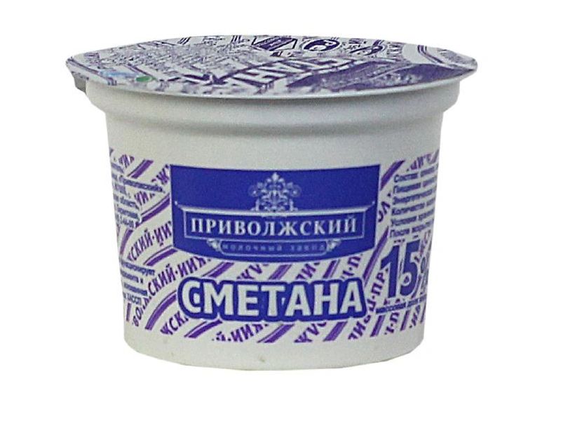 

Сметана Приволжский 15% БЗМЖ 300 г