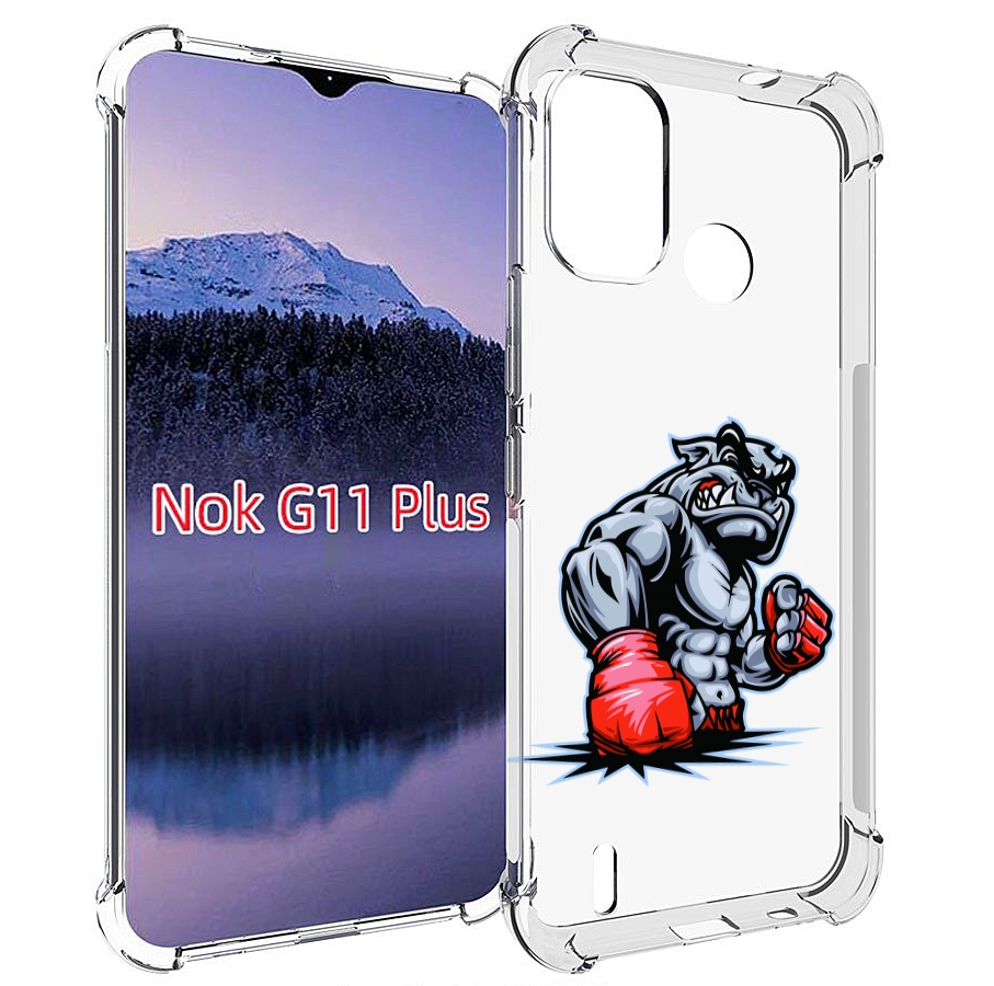 

Чехол MyPads собака-боксер для Nokia G11 Plus, Прозрачный, Tocco