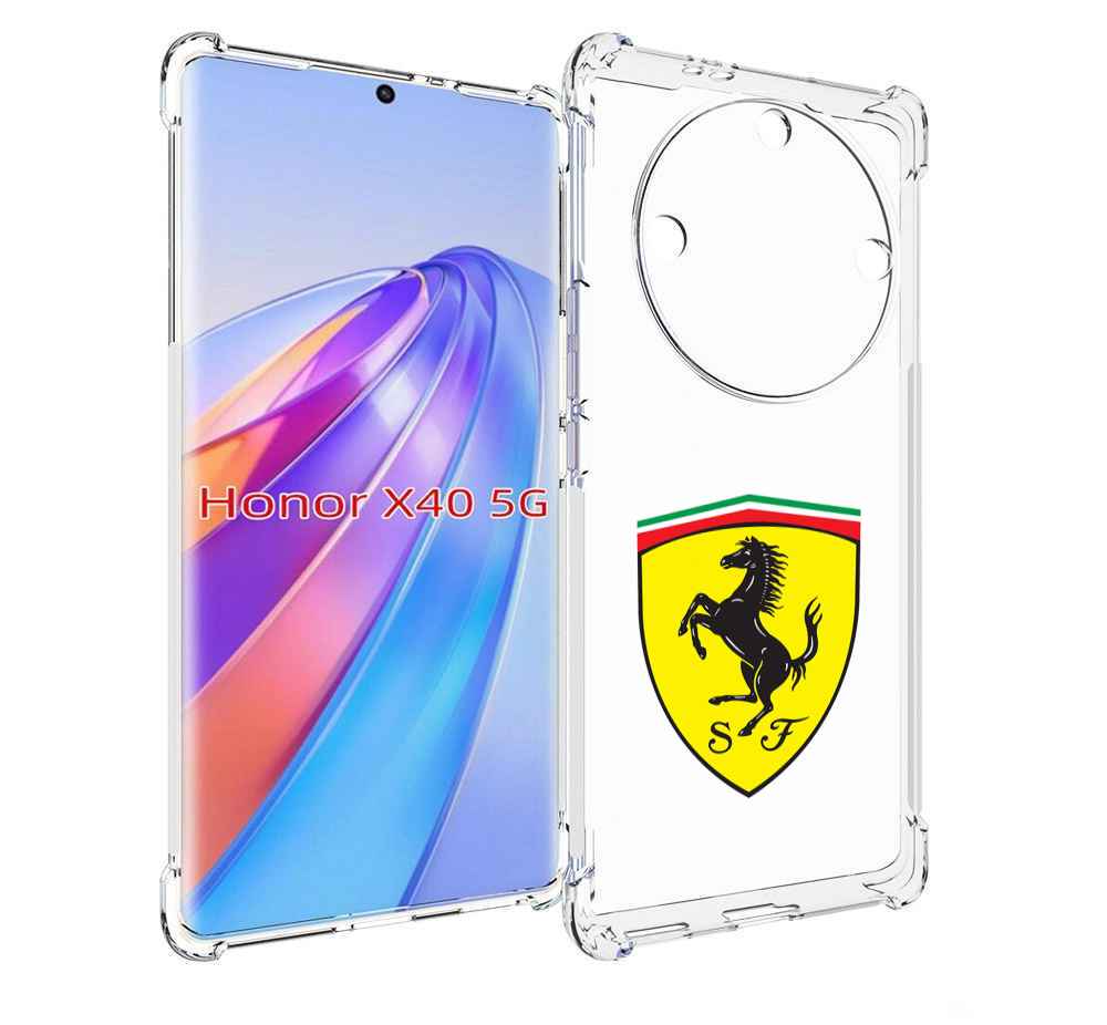 

Чехол MyPads Ferrari-3 мужской для Honor X40, Прозрачный, Tocco