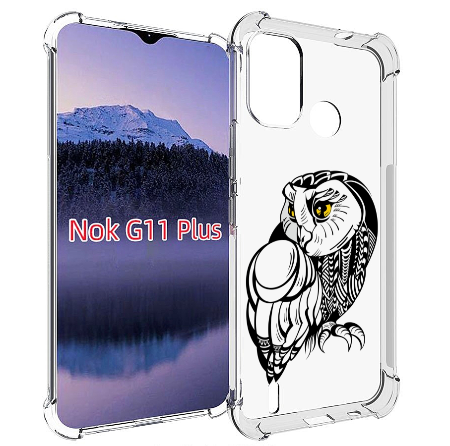 

Чехол MyPads сова-красотка для Nokia G11 Plus, Прозрачный, Tocco