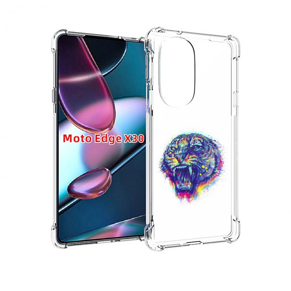 

Чехол MyPads Тигр 2 для Motorola Moto Edge X30, Прозрачный, Tocco