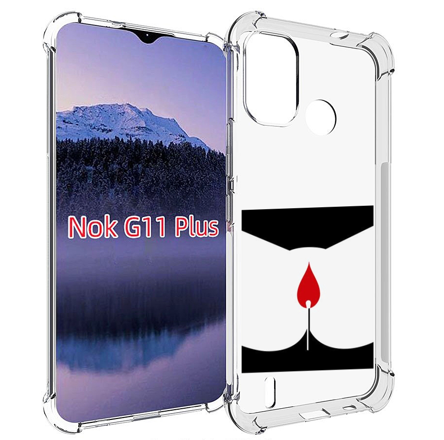 

Чехол MyPads спичка горит для Nokia G11 Plus, Прозрачный, Tocco