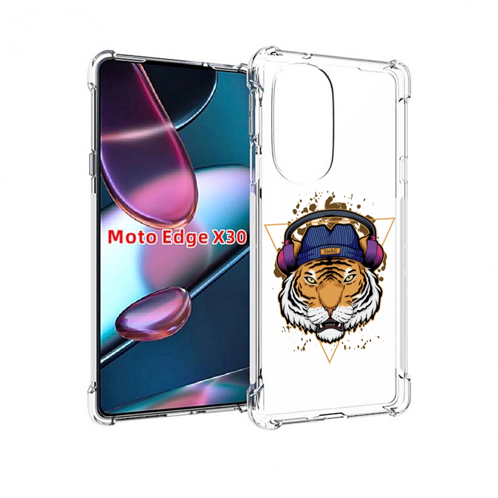 

Чехол MyPads Тигр-Свэг для Motorola Moto Edge X30, Прозрачный, Tocco