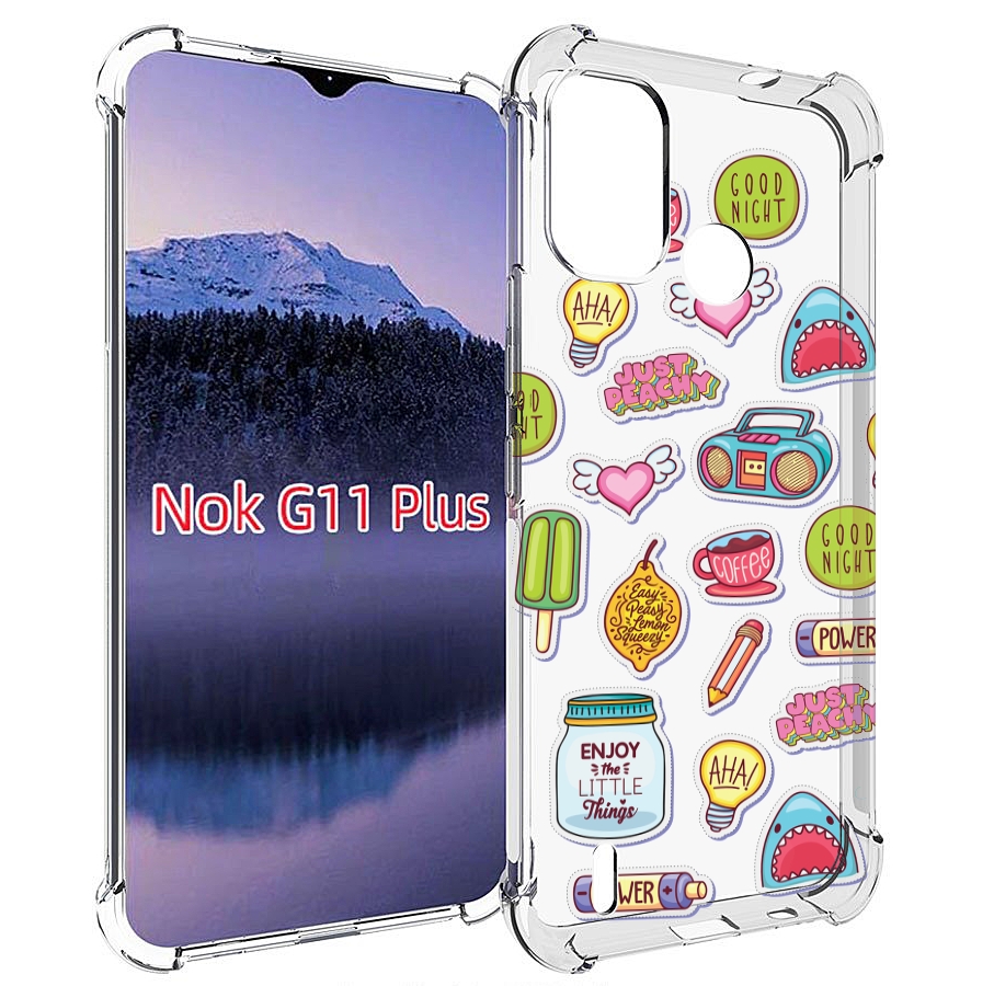 

Чехол MyPads стикер-пак для Nokia G11 Plus, Прозрачный, Tocco