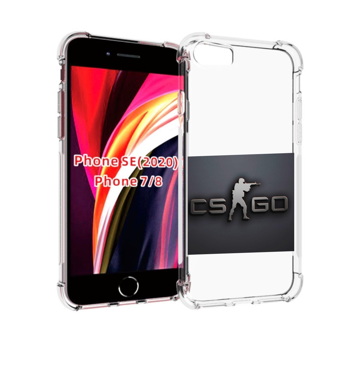 

Чехол MyPads CS go логотип мужской для iPhone 7 4.7 / iPhone 8 / iPhone SE 2 (2020), Прозрачный, Tocco