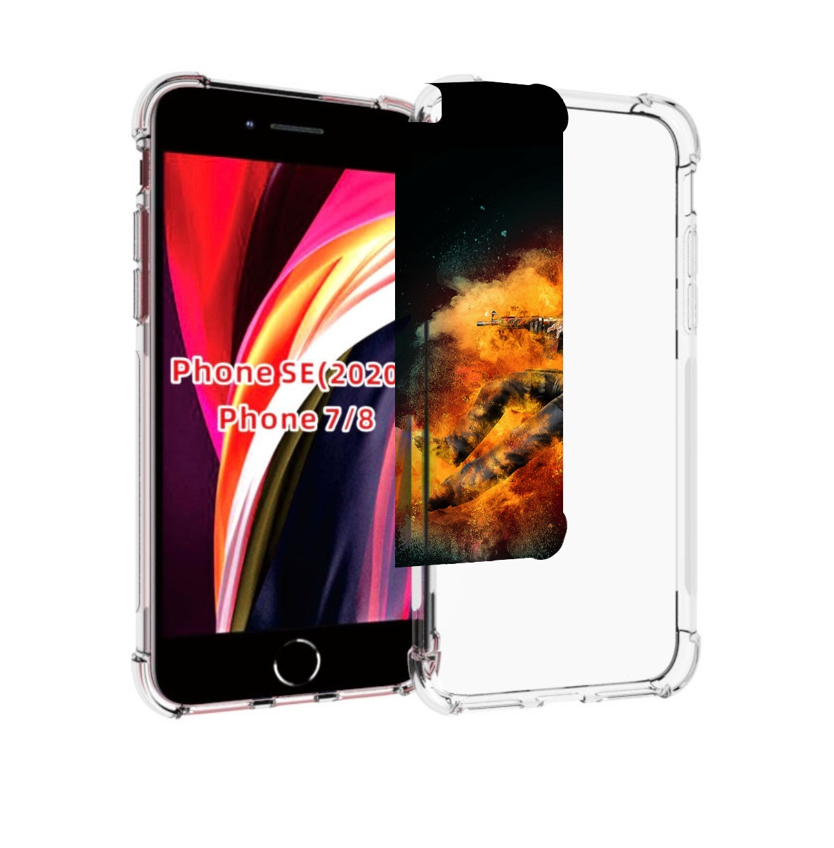

Чехол MyPads CS-go-Контр-террорист мужской для iPhone 7 4.7 / iPhone 8 / iPhone SE 2, Прозрачный, Tocco