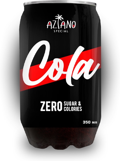 Газированный напиток Aziano Cola 350 мл Упаковка 12 шт NoBrand