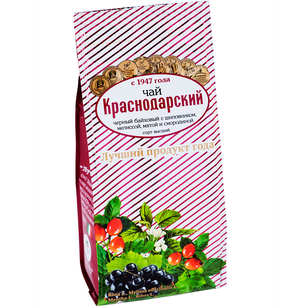 

Чай Краснодарский С шиповником, мелиссой, мятой и смородиной черный листовой 100 г