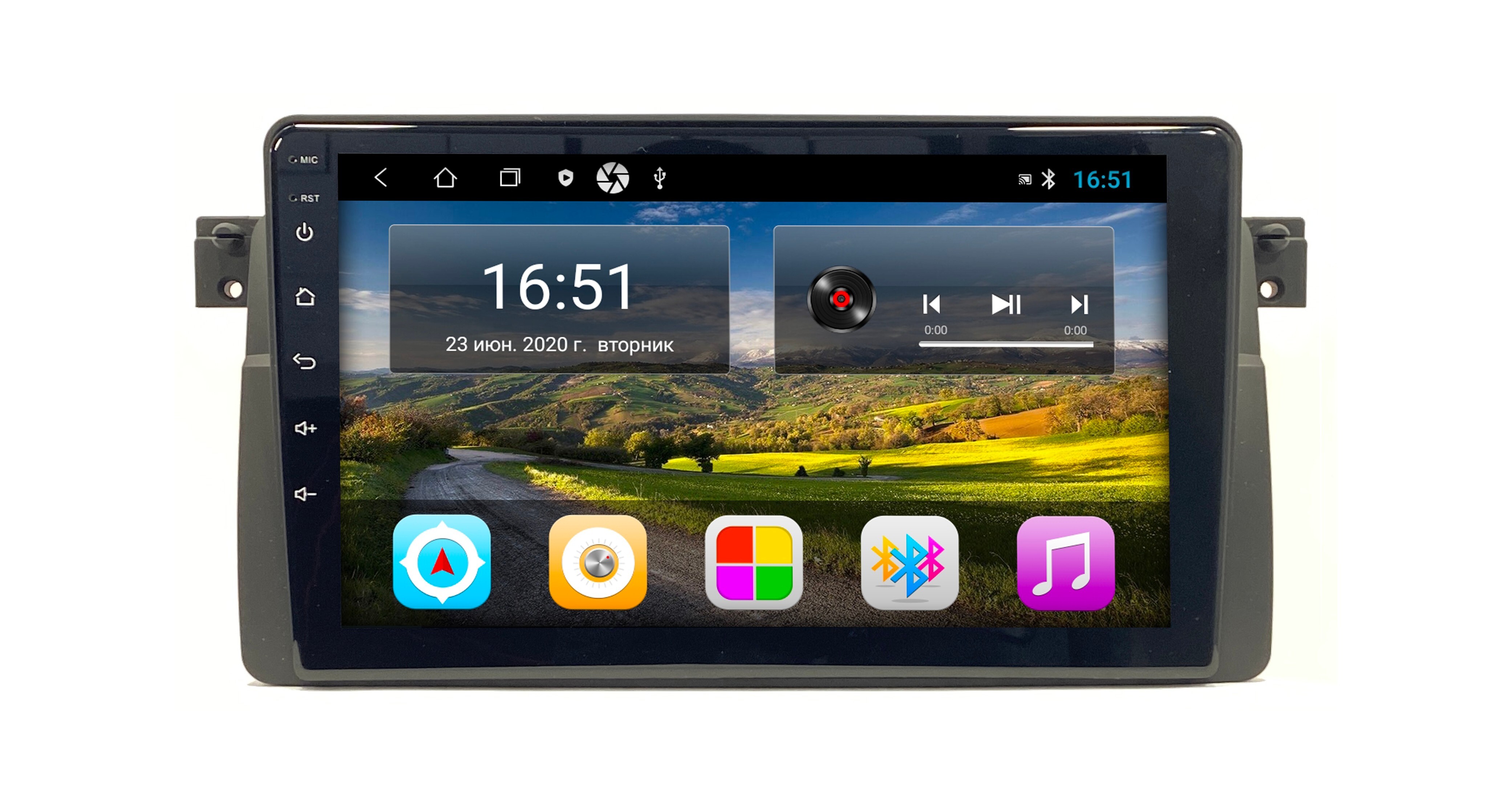 Штатная автомагнитола Zenith BMW E46 3 серия Android 12 232GB Мультируль ШГУ 2111200₽