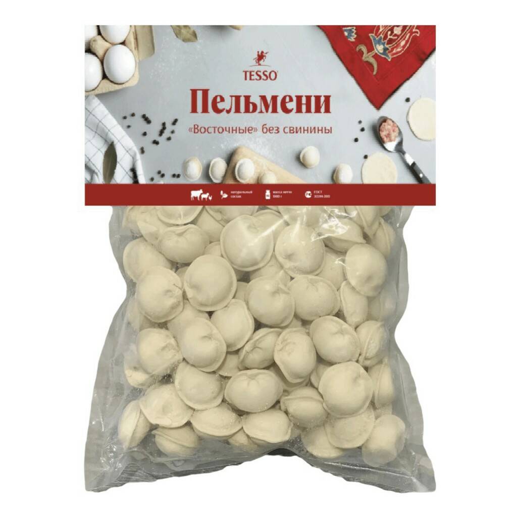 

Пельмени Tesso Восточные с мясом 1 кг