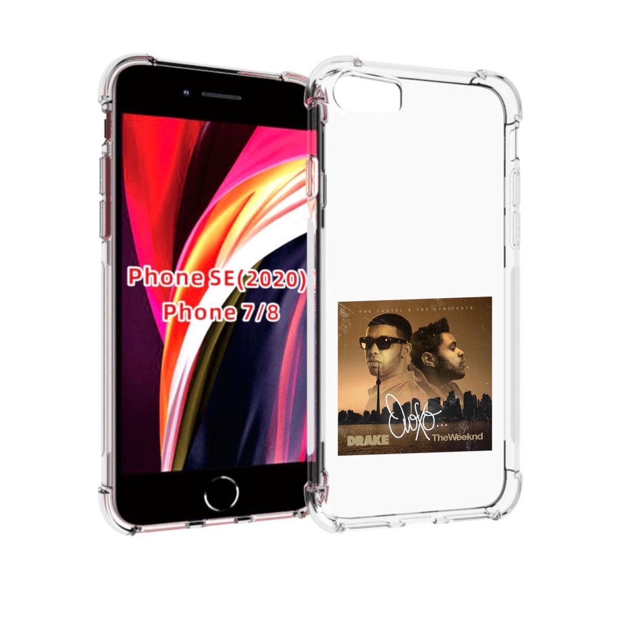 

Чехол MyPads Drake & The Weeknd - OVOXO для iPhone 7 4.7 / iPhone 8 / iPhone SE 2, Прозрачный, Tocco