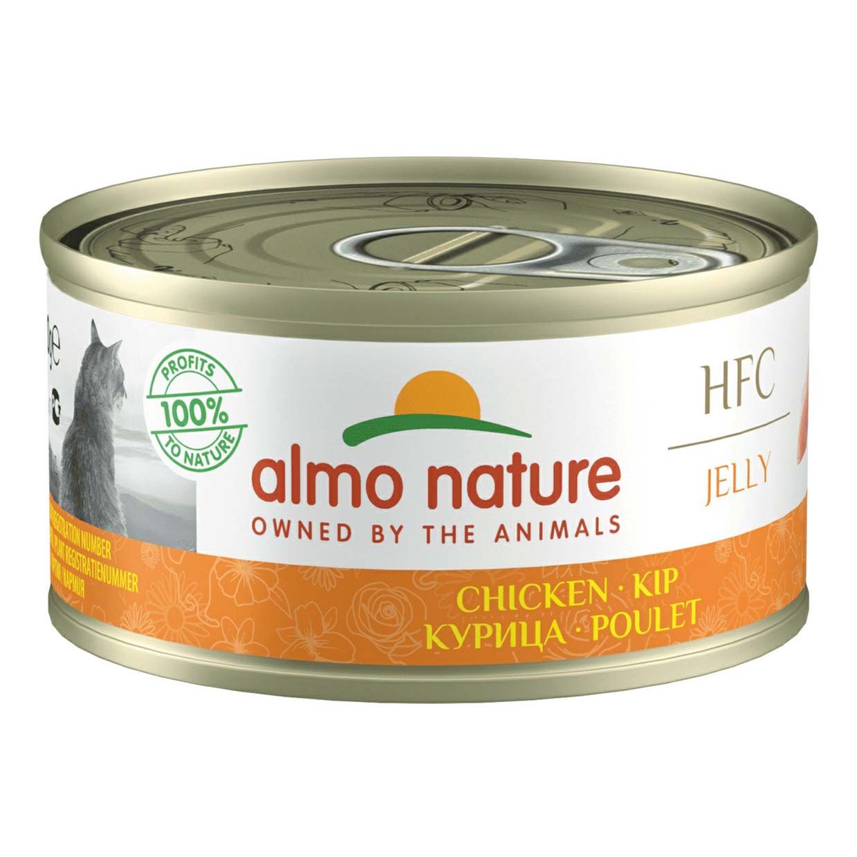 

Влажный корм Almo Nature курица в желе для кошек 70 г