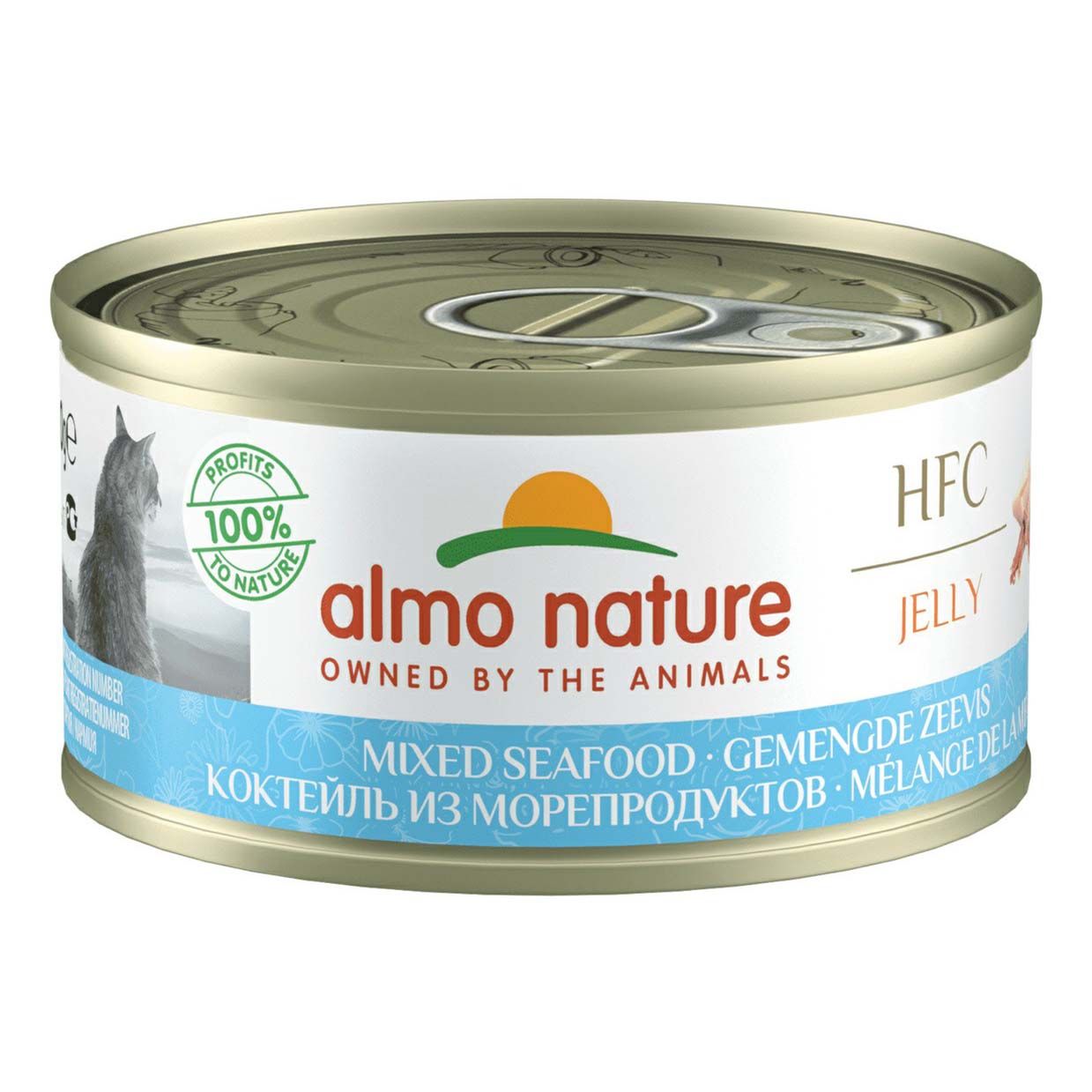 

Влажный корм Almo Nature с морепродуктами в желе для кошек 70 г
