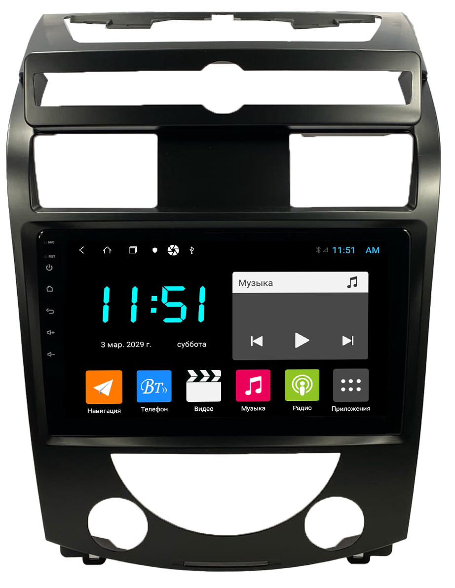 Штатная автомагнитола Zenith SsangYong Rexton Сангйенг Рекстон 2006-2012 Android 12 3361500₽