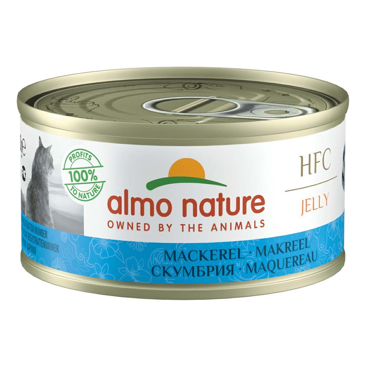 

Влажный корм Almo Nature со скумбрией в желе для кошек 70 г
