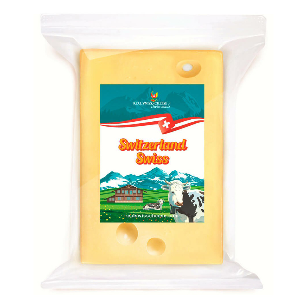 

Сыр твердый Real Swiss Cheese Швейцария Свисс 48% 170 г