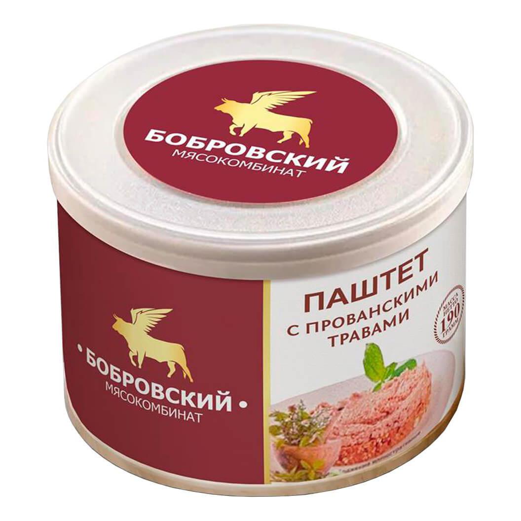 

Паштет Бобровский мясокомбинат с прованскими травами 190 г