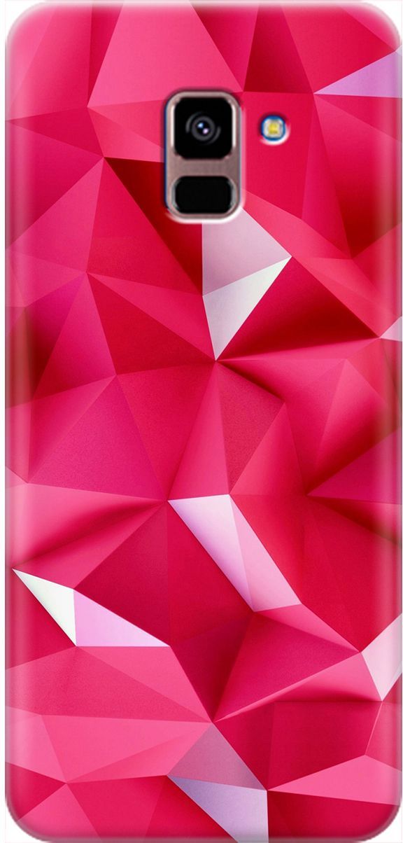 

Чехол на Samsung Galaxy A8+ (2018) с принтом "Малиновые ромбы", Красный;розовый, 1984