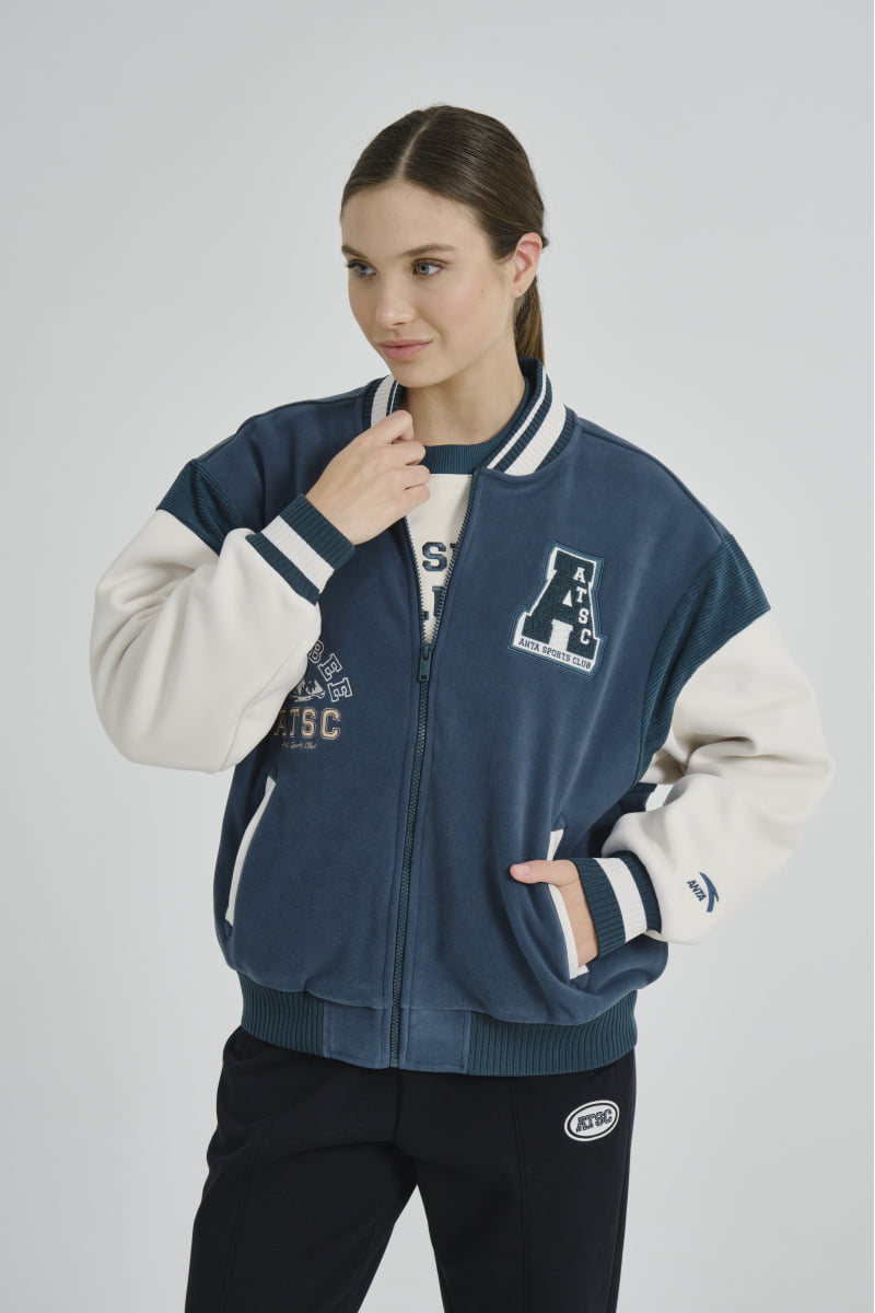 

Бомбер женский Anta 862348705S Vintage sports A-KIND FLEECE TECH зеленый 2XL, 862348705S Vintage sports A-KIND FLEECE TECH
