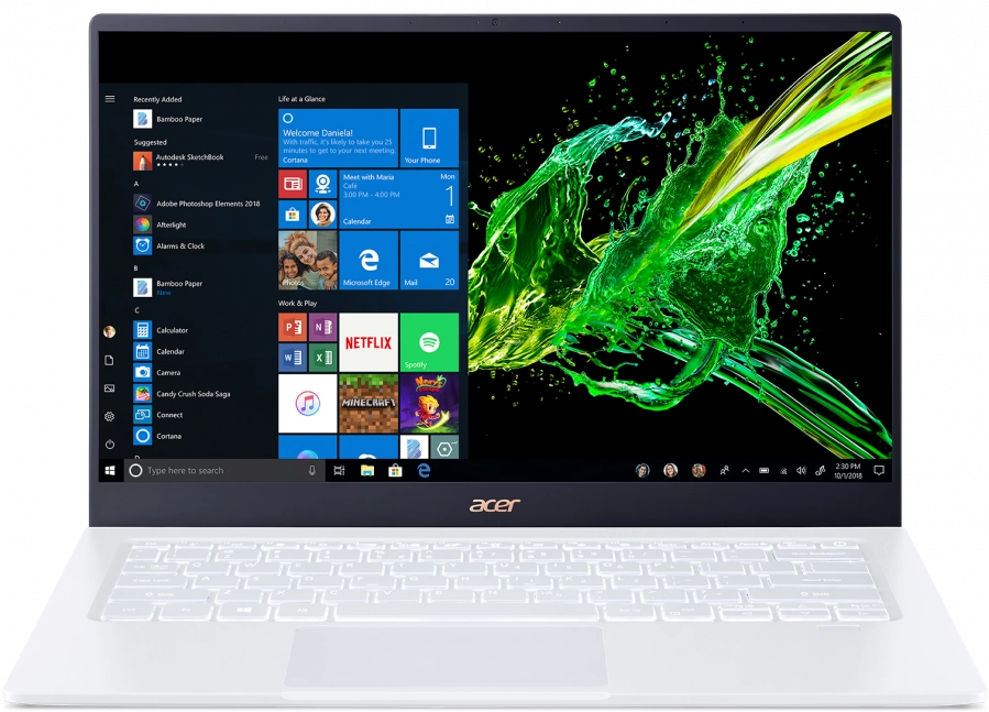 фото Ноутбук acer swift 5 sf514-54-76tp (nx.ahher.002)