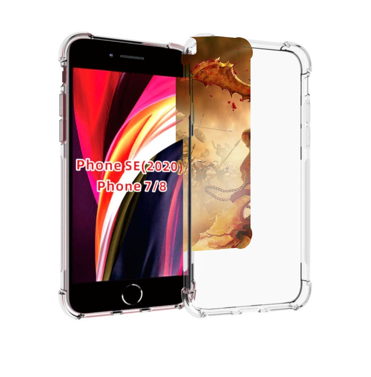 

Чехол MyPads God Of War III для iPhone 7 4.7 / iPhone 8 / iPhone SE 2 (2020), Прозрачный, Tocco