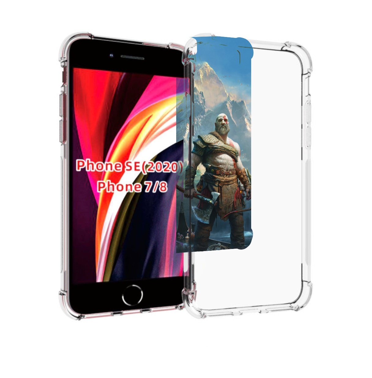 Чехол MyPads God Of War Кратос Атрей для iPhone 7 4.7 / iPhone 8 / iPhone SE 2 (2020)