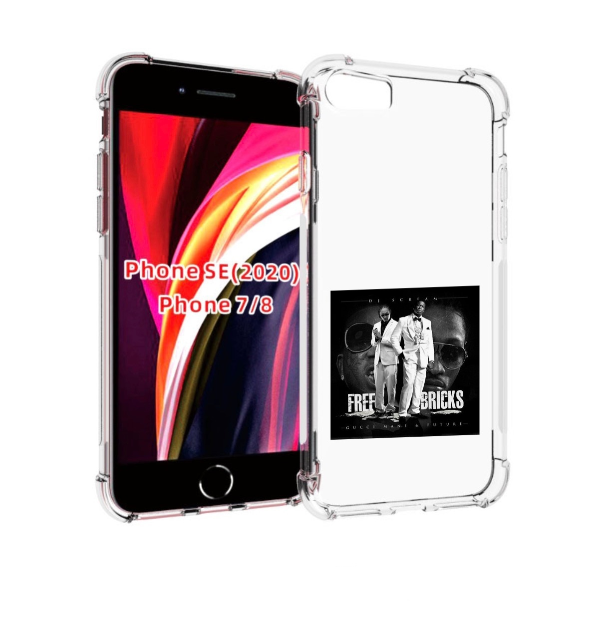 

Чехол MyPads Gucci Mane & Future - Free Bricks для iPhone 7 4.7 / iPhone 8, Прозрачный, Tocco