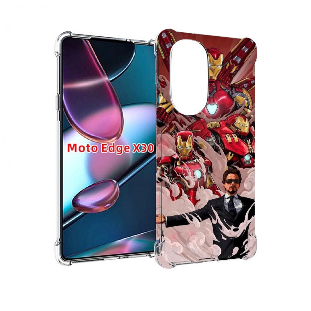 

Чехол MyPads Тони-Старк-и-костюмы для Motorola Moto Edge X30, Прозрачный, Tocco