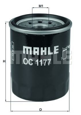 

Фильтр масляный Mahle/Knecht oc1177
