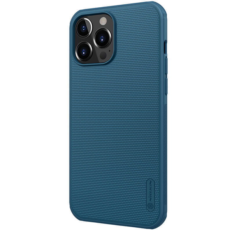 фото Чехол nillkin super frosted shield pro magnetic matte для iphone 13 pro (синий)