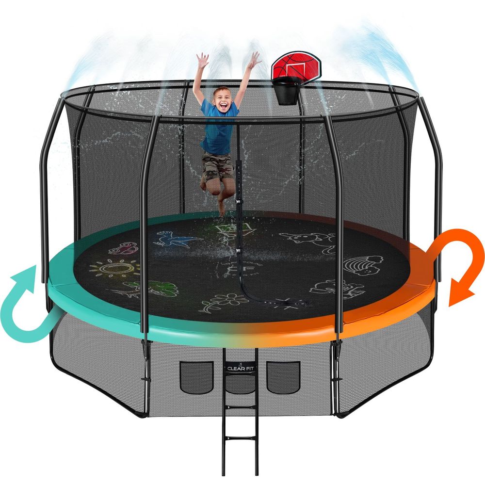 фото Батут clear fit familyhop 10ft