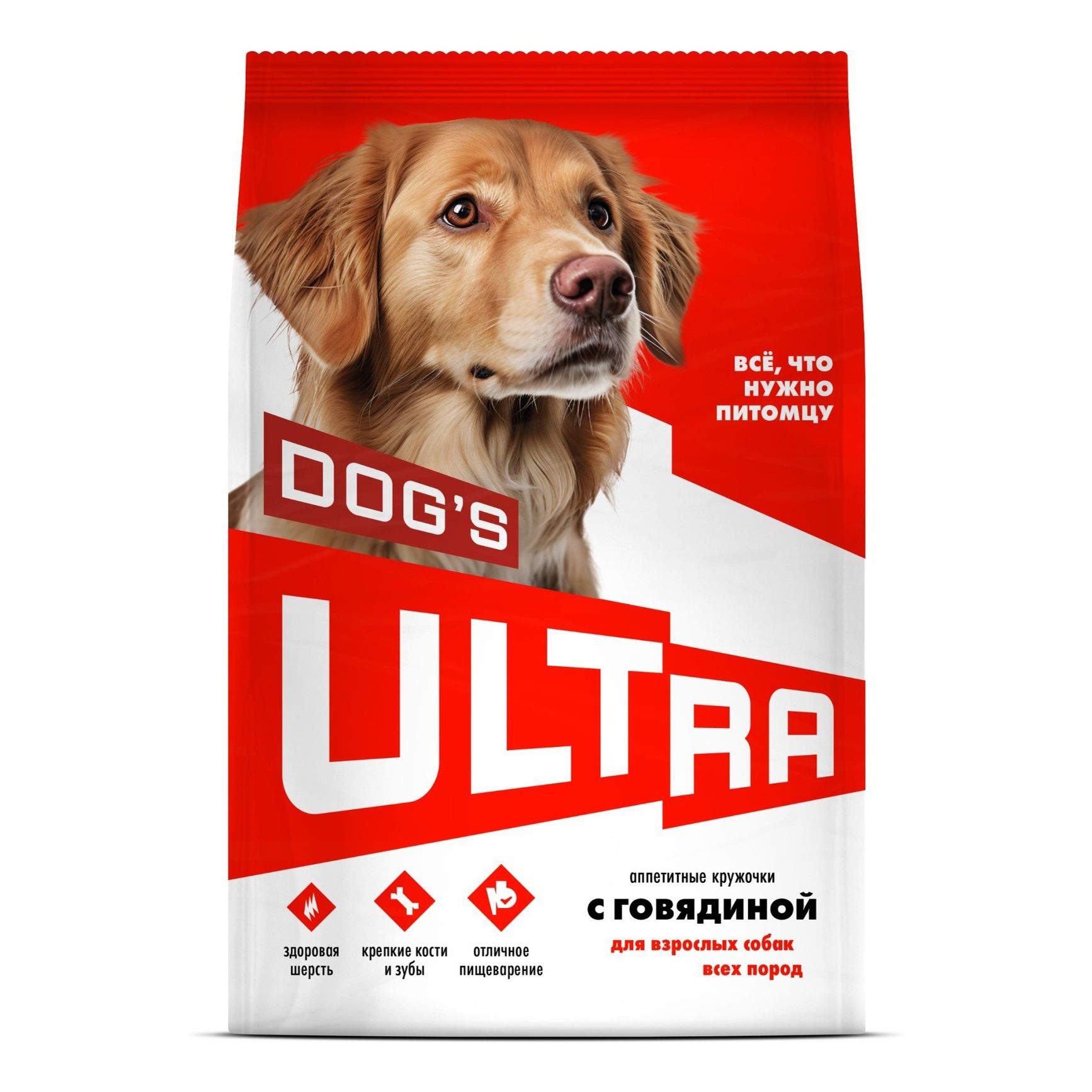 

Сухой корм для собак Ultra Аппетитные кружочки с говядиной 600 г