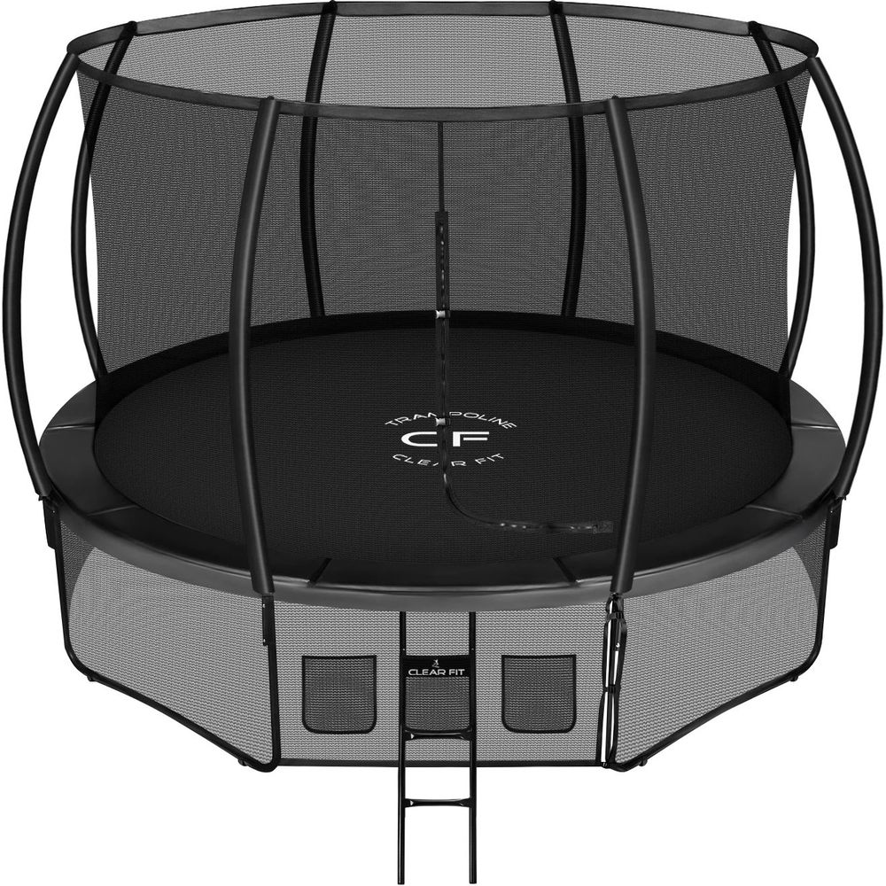 

Батут Clear Fit SpaceHop с сеткой и лестницей 427 см, черный, SpaceHop