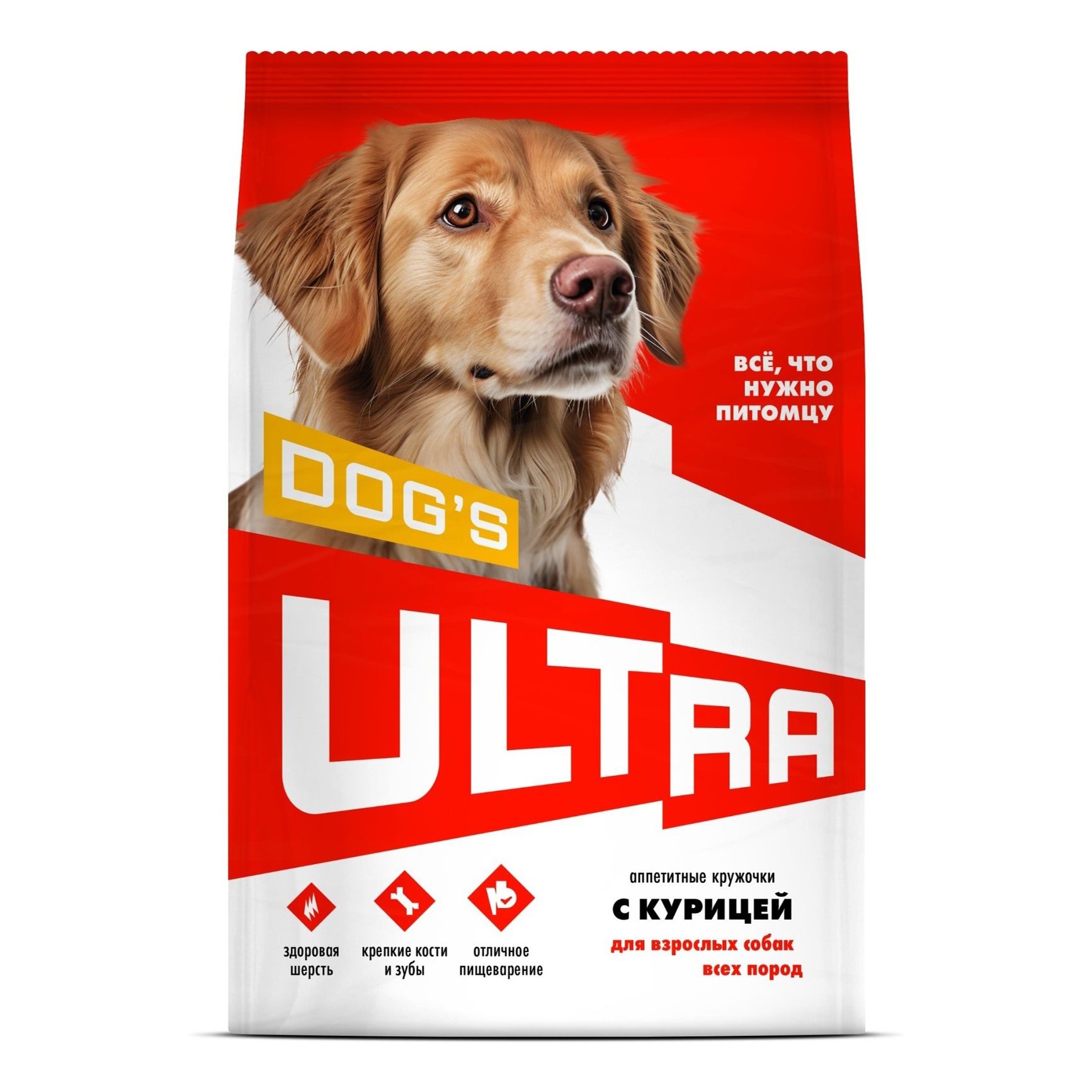 

Сухой корм для собак Ultra Аппетитные кружочки с курицей 600 г