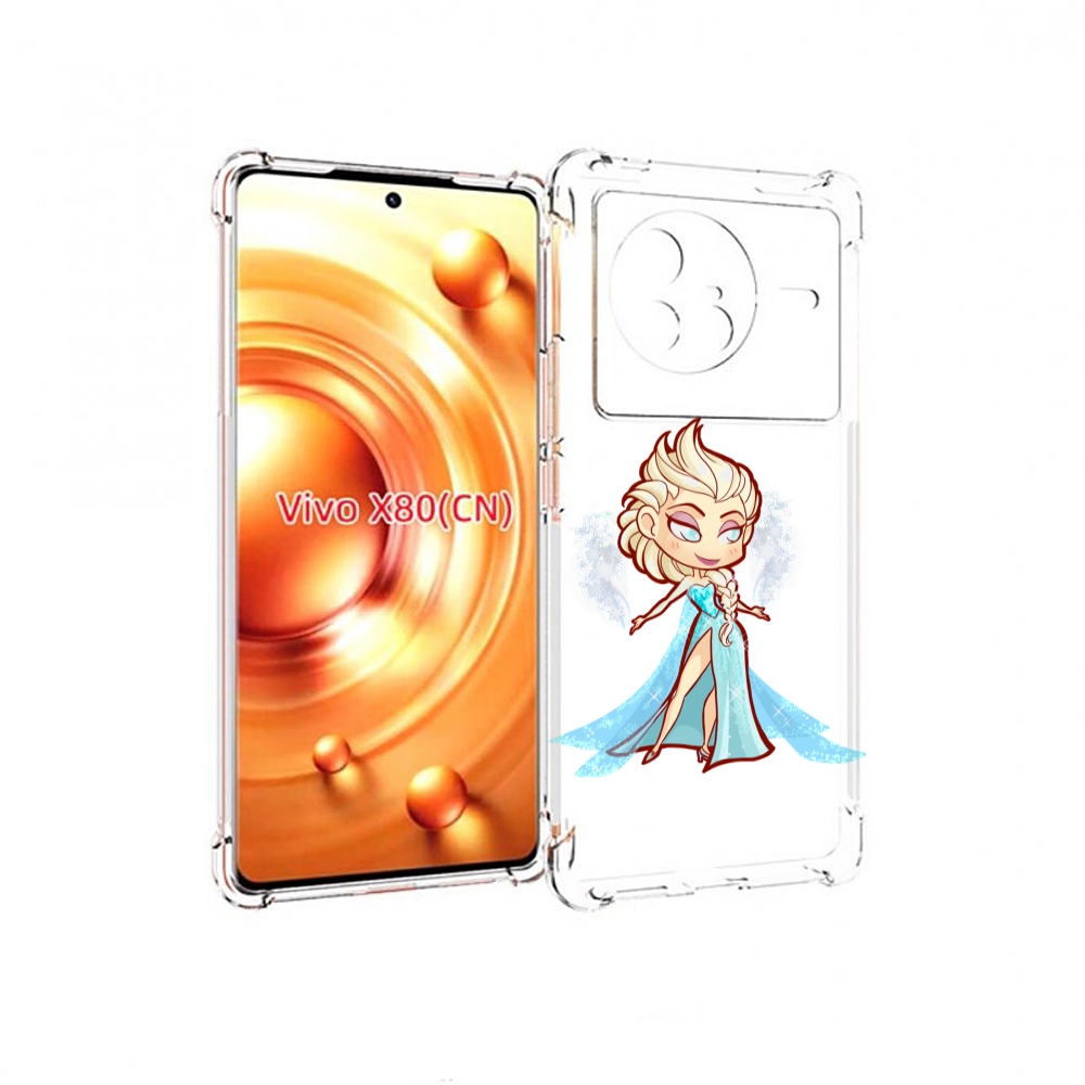

Чехол Mypads Снежная-Принцесса Женский Для Vivo X80, Прозрачный, Tocco