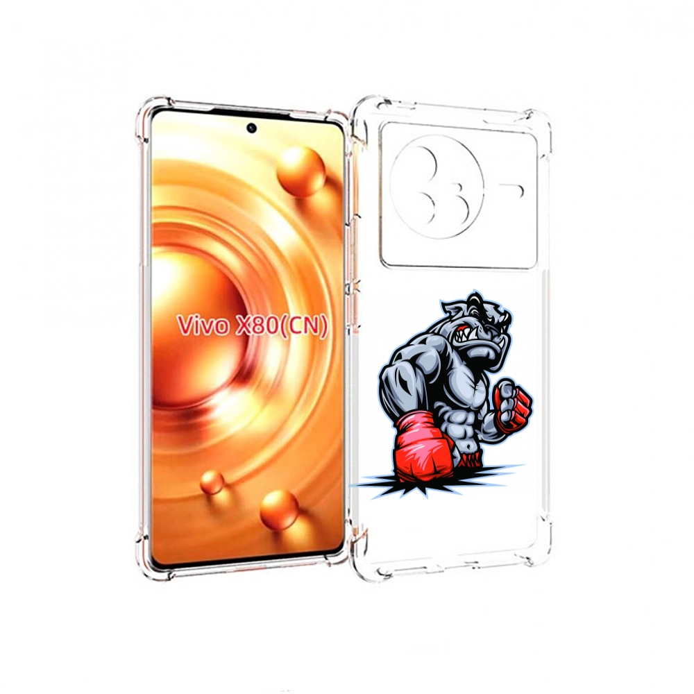 

Чехол Mypads Собака-Боксер Для Vivo X80, Прозрачный, Tocco