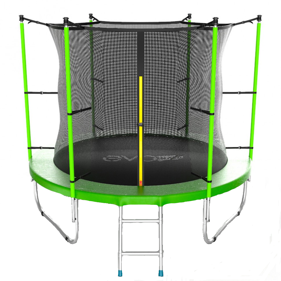 фото Батут evo jump internal 8ft lowernet зеленый + сетка