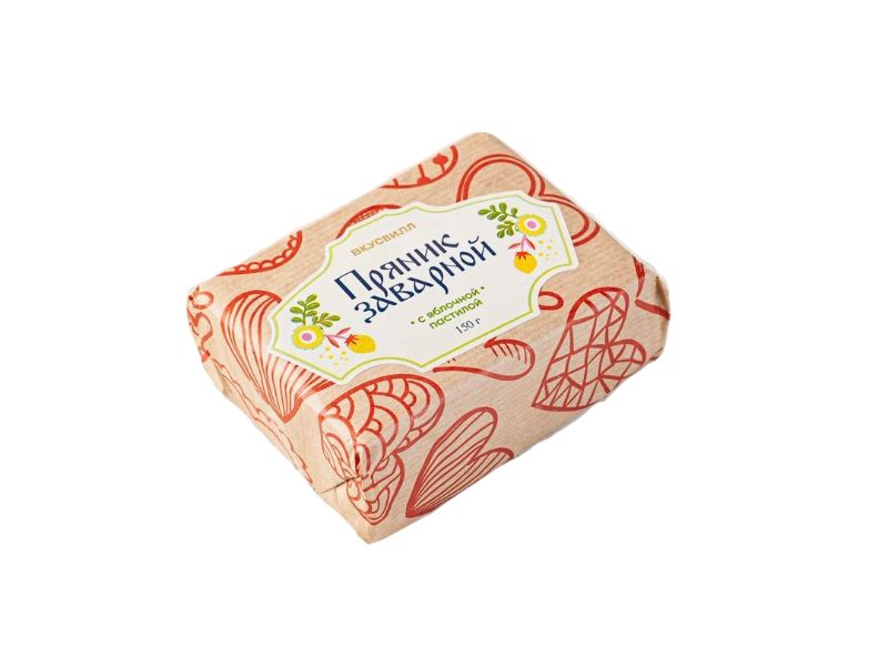 

Пряник ВкусВилл заварной с яблочной пастилой 150 г